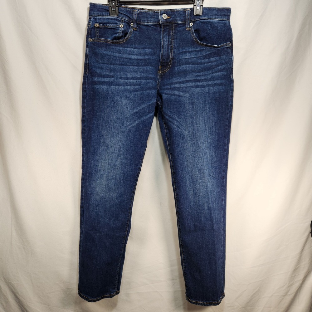 Lucky Brand 412 Athletic Slim Jeans Men 33x30‎ (38x32 Tag) Blue Denim